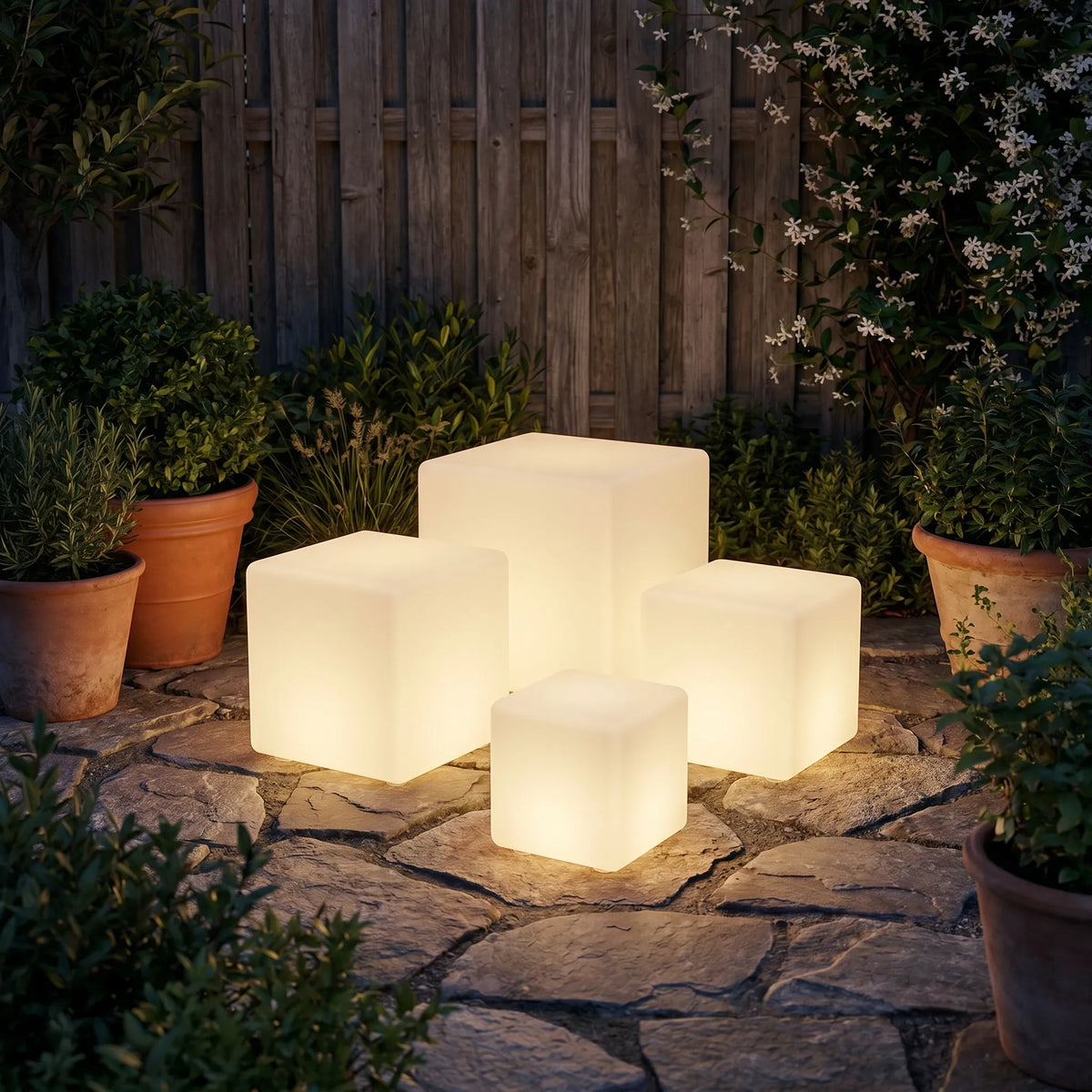 Colour Changing Cube Garden Light