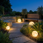 Colour Changing Moon Garden Light