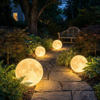 Colour Changing Moon Garden Light
