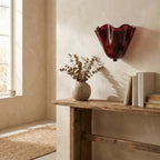 Coloured Frosted Glass Wall Lamp