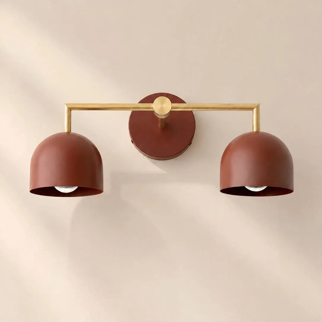 Colourful Dome Mirror Wall Light