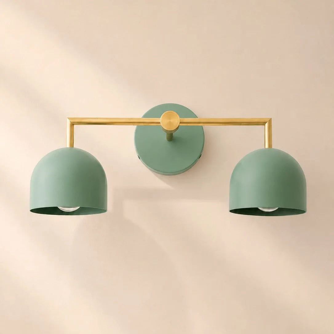 Colourful Dome Mirror Wall Light