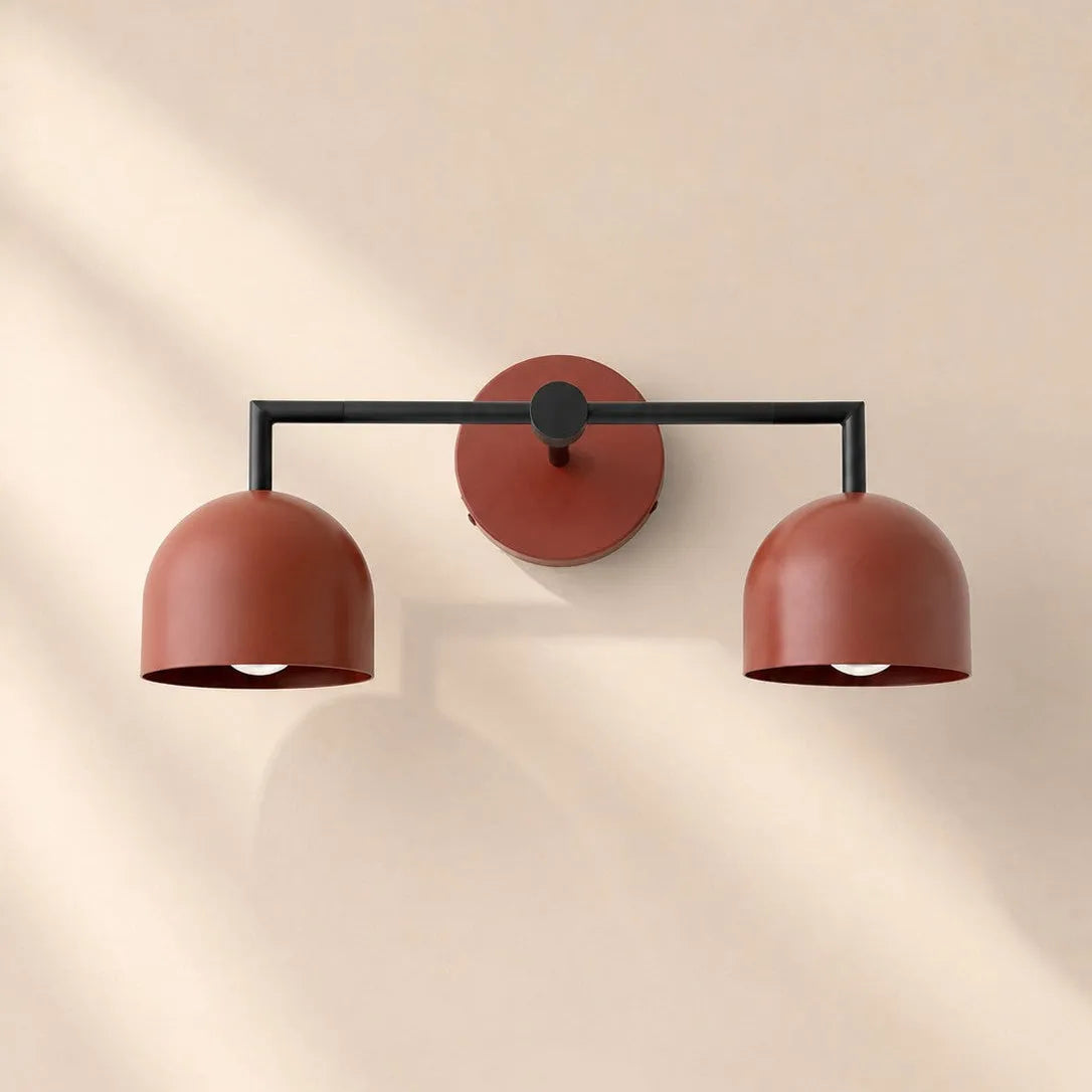 Colourful Dome Mirror Wall Light