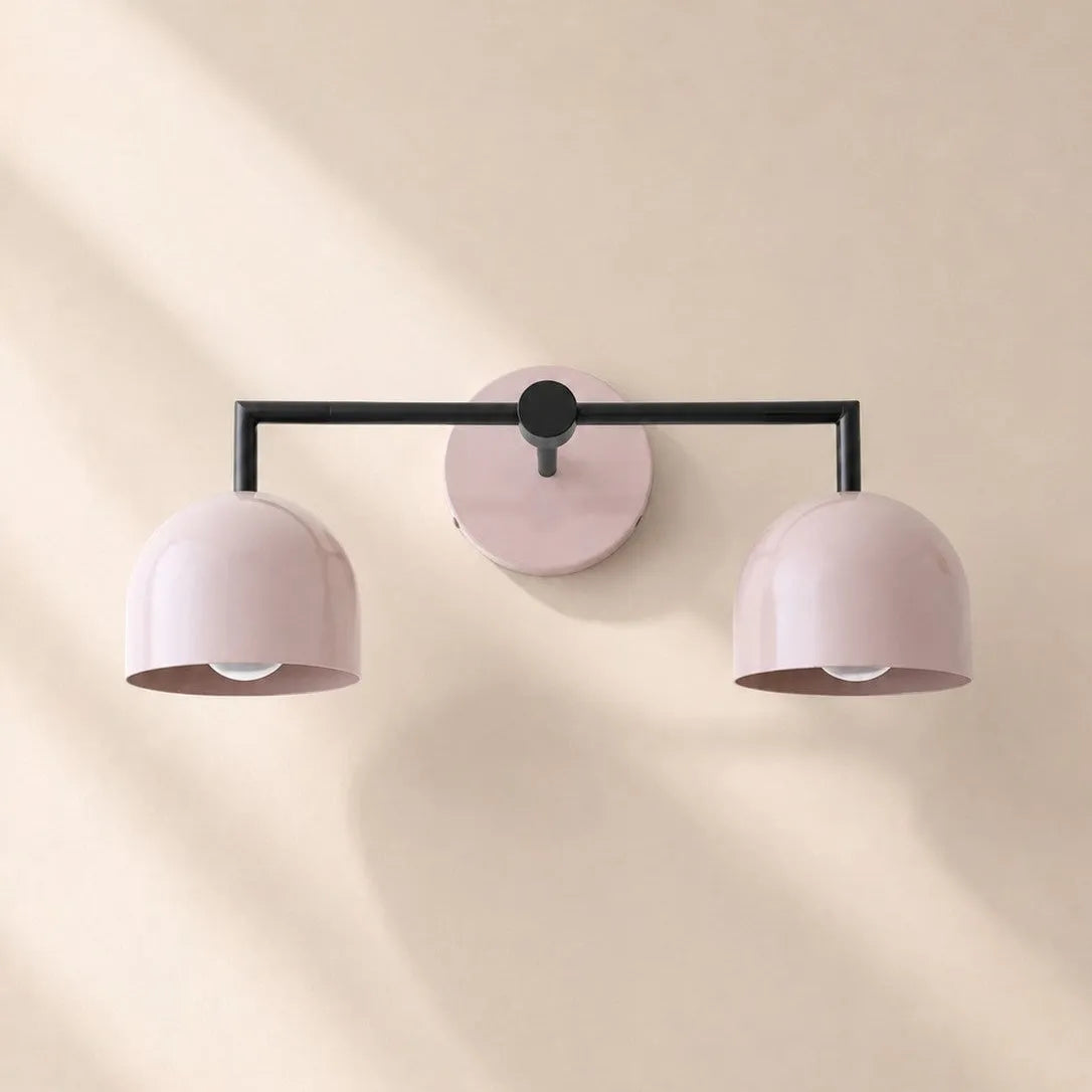 Colourful Dome Mirror Wall Light