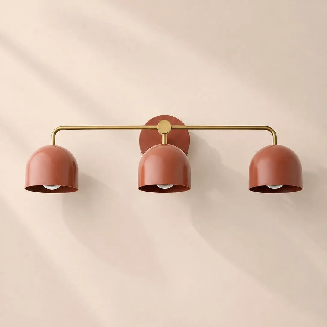 Colourful Dome Mirror Wall Light