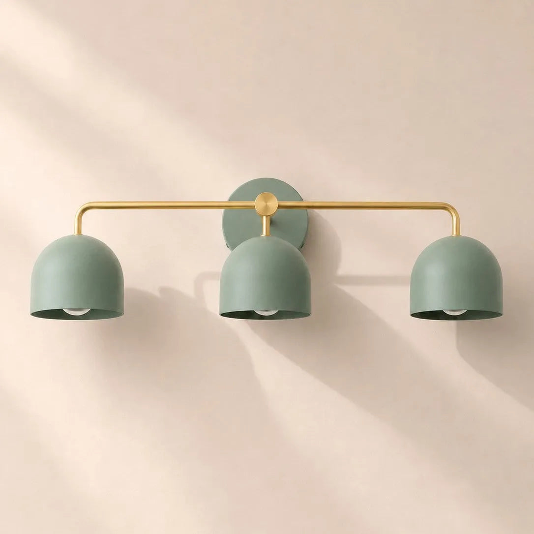 Colourful Dome Mirror Wall Light