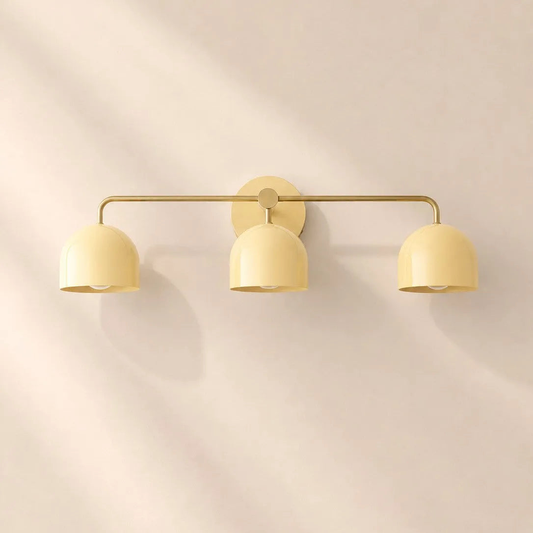 Colourful Dome Mirror Wall Light