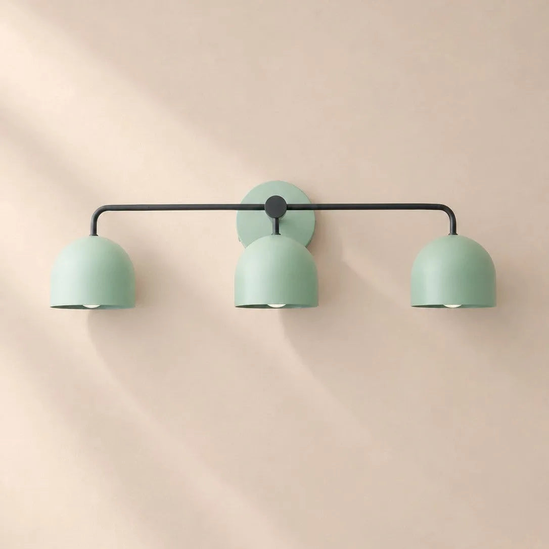 Colourful Dome Mirror Wall Light