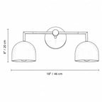 Colourful Dome Mirror Wall Light