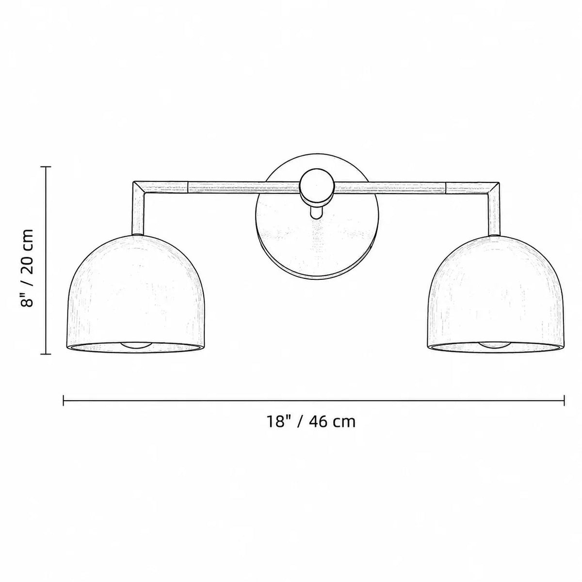 Colourful Dome Mirror Wall Light