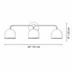 Colourful Dome Mirror Wall Light