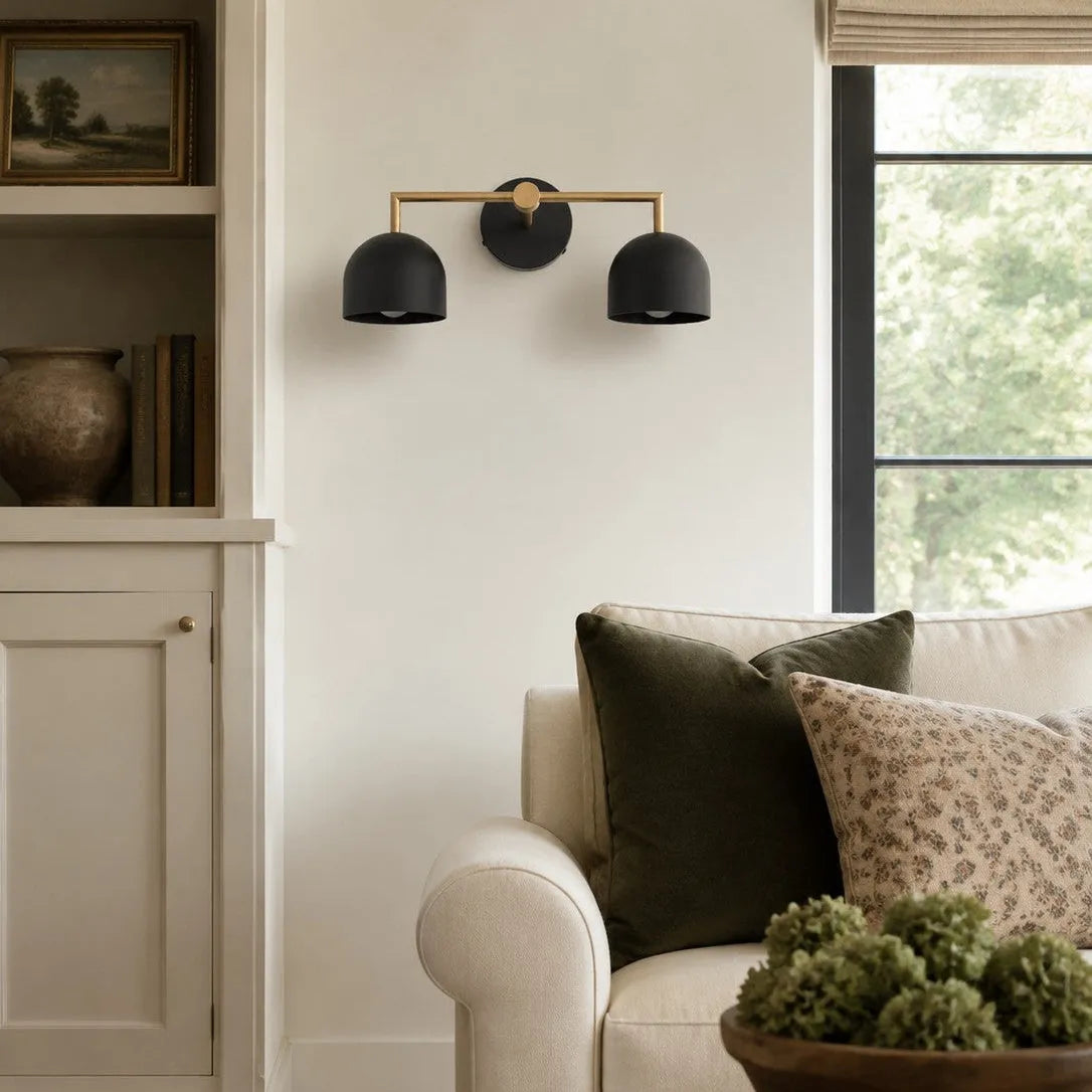 Colourful Dome Mirror Wall Light