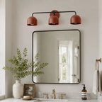Colourful Dome Mirror Wall Light