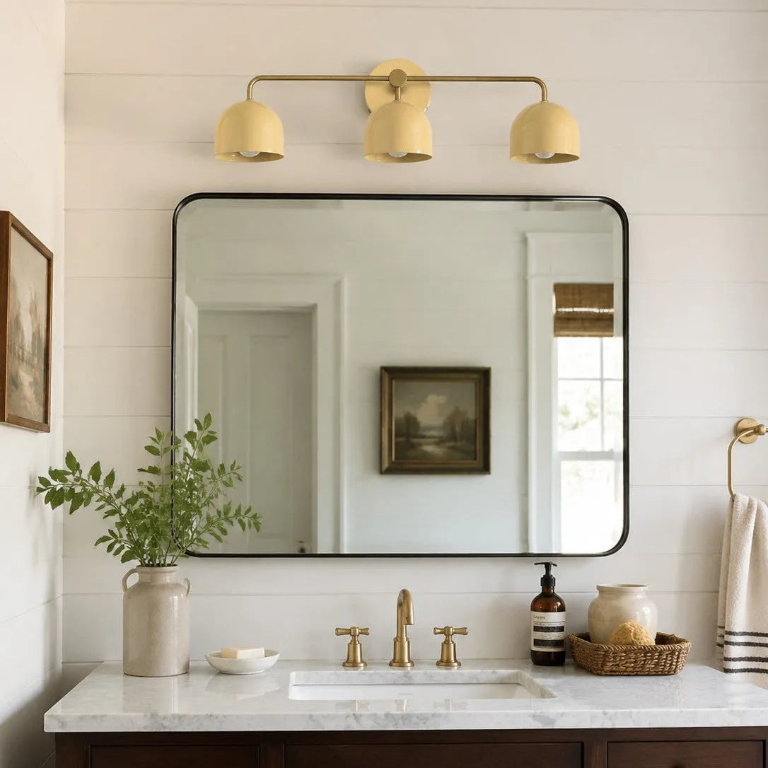 Colourful Dome Mirror Wall Light