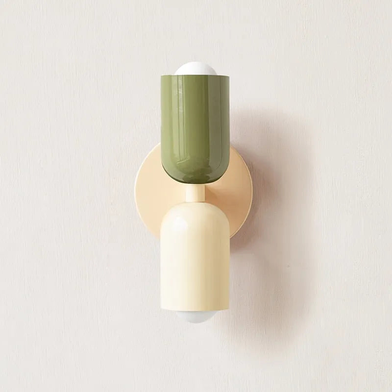 Colourful Hand Blown Glass Wall Light