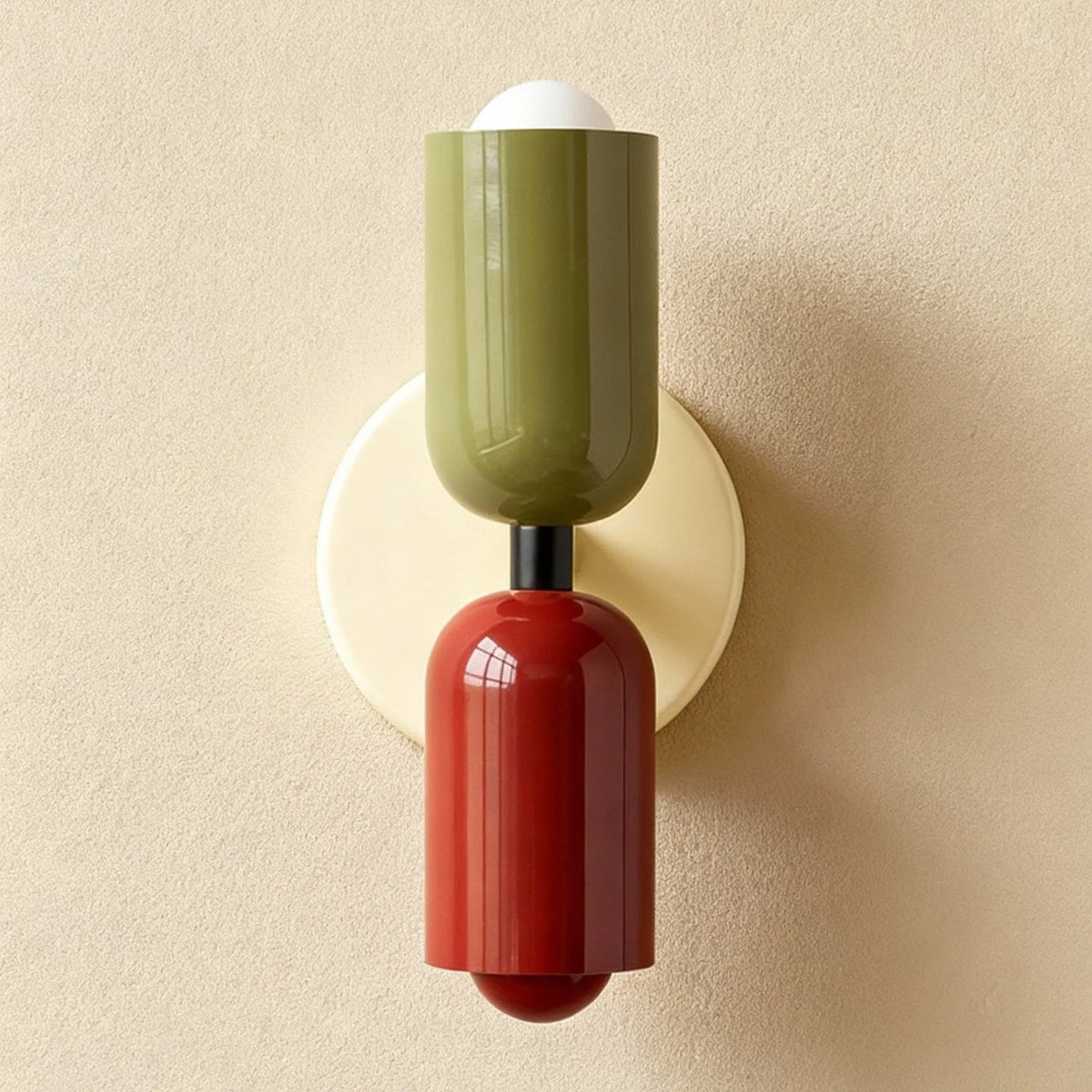 Colourful Hand Blown Glass Wall Light