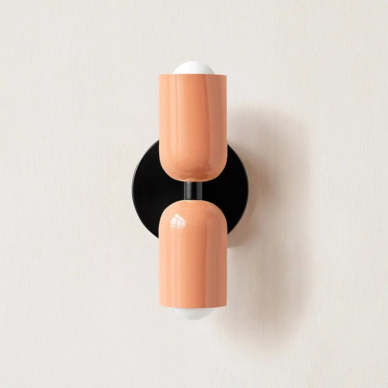 Colourful Hand Blown Glass Wall Light