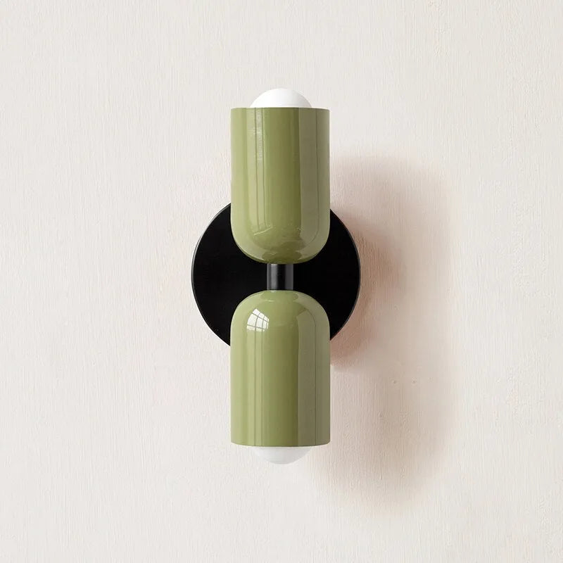 Colourful Hand Blown Glass Wall Light