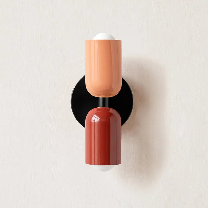 Colourful Hand Blown Glass Wall Light