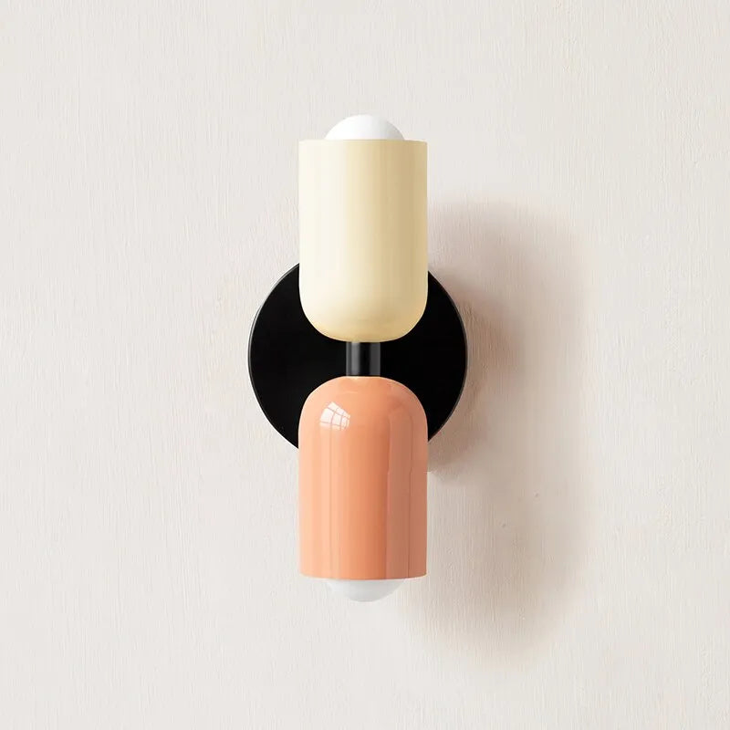 Colourful Hand Blown Glass Wall Light