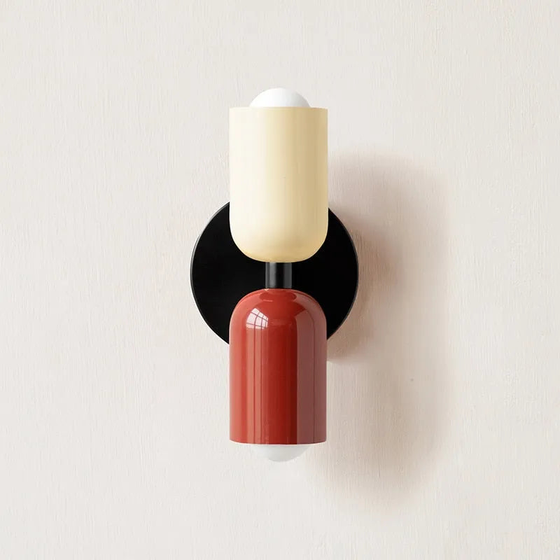 Colourful Hand Blown Glass Wall Light