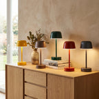 Colourful Iron Cordless Table Lamp