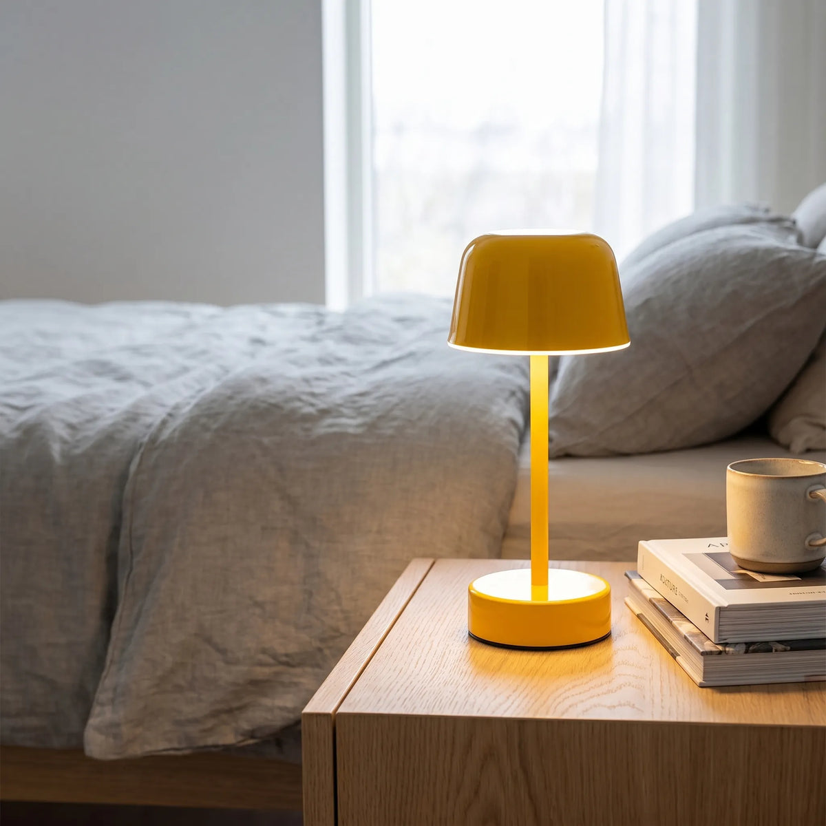 Colourful Iron Cordless Table Lamp