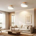 Colourful Round Wood Ceiling Light