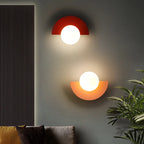 Colourful Sphere Glass Wall Sconce