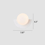 Colourful Sphere Glass Wall Sconce