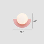 Colourful Sphere Glass Wall Sconce