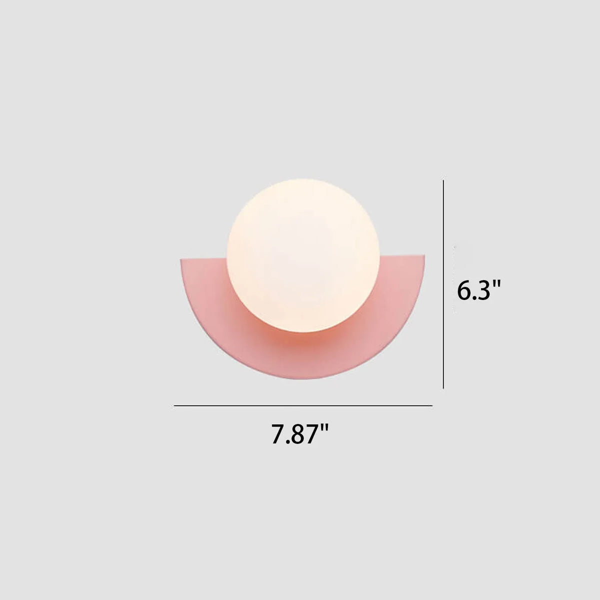 Colourful Sphere Glass Wall Sconce