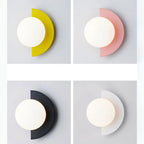 Colourful Sphere Glass Wall Sconce