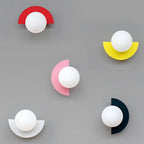 Colourful Sphere Glass Wall Sconce
