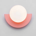 Colourful Sphere Glass Wall Sconce