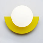 Colourful Sphere Glass Wall Sconce