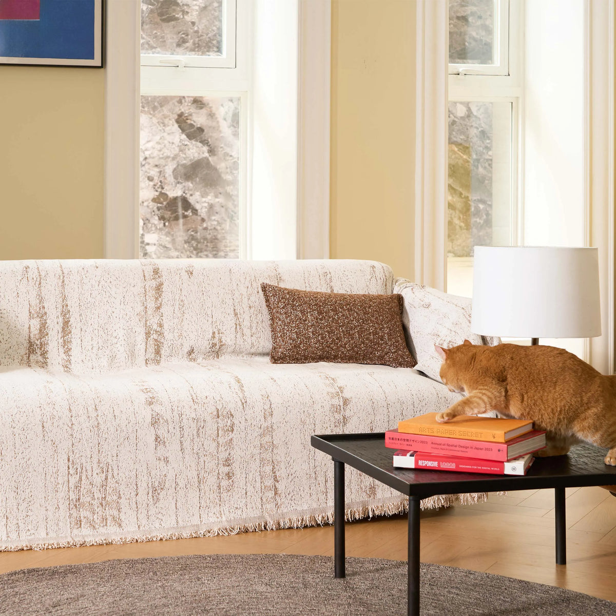 Contemporary Abstract Sofa Throw
