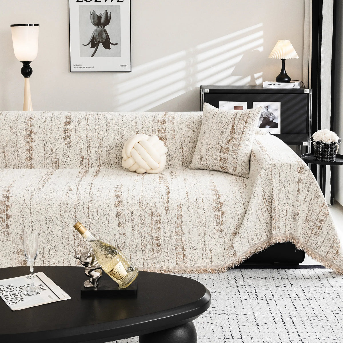 Contemporary Abstract Sofa Throw