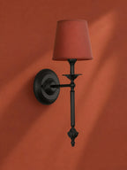 Copper Fabric Drum Wall Light