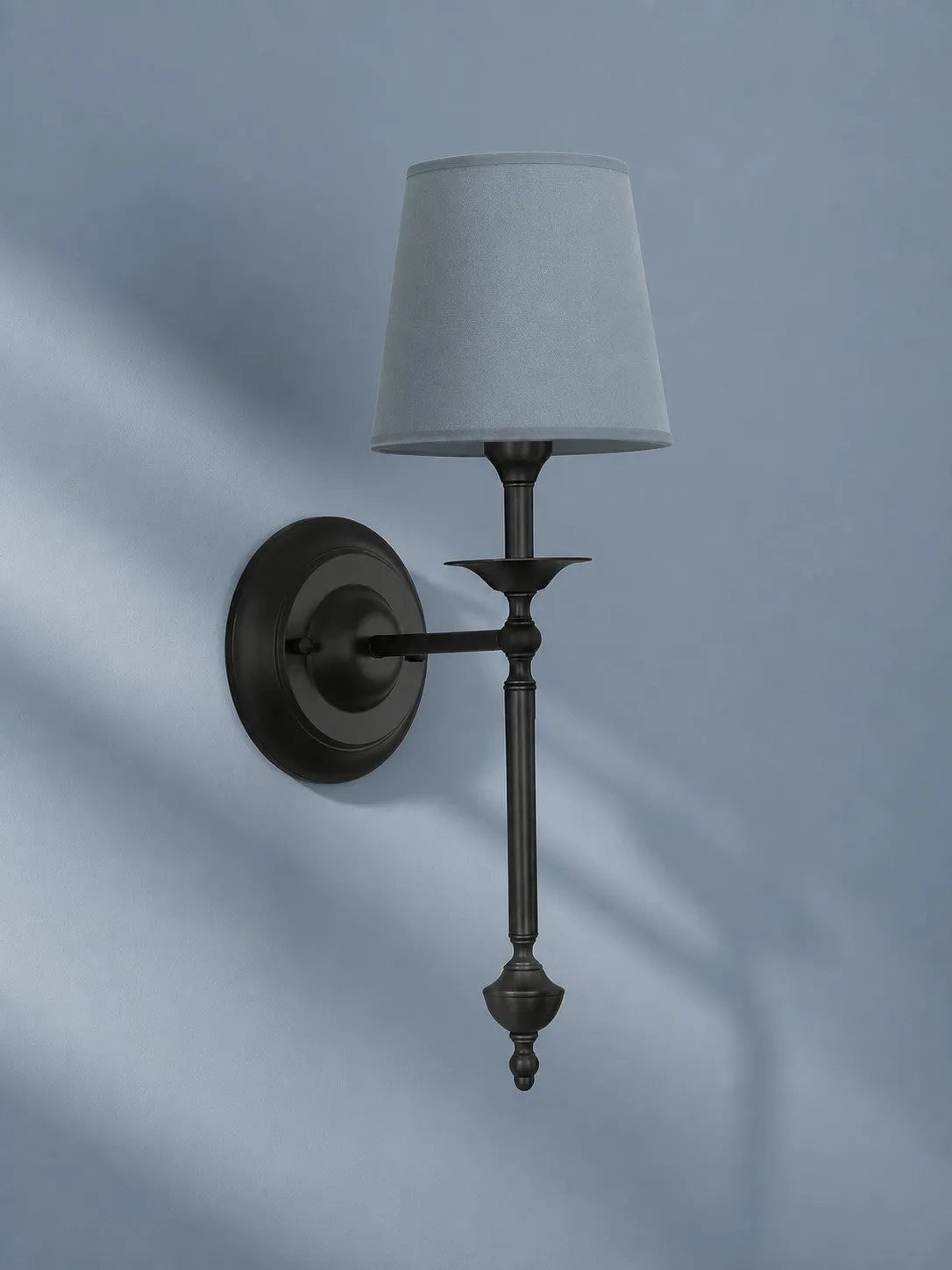 Copper Fabric Drum Wall Light