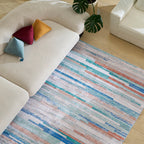 Coral Refraction Lightweight Rug