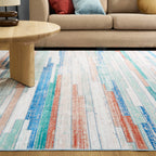 Coral Refraction Lightweight Rug