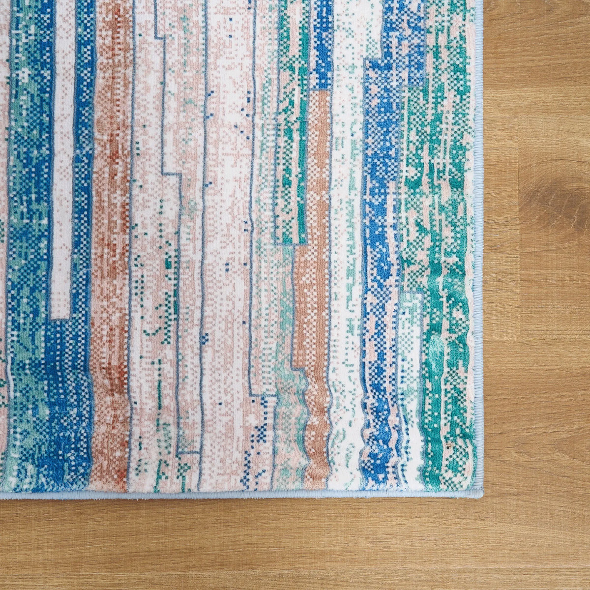 Coral Refraction Lightweight Rug