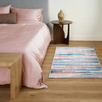 Coral Refraction Lightweight Rug