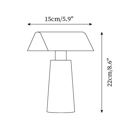 Cordless Bankers Style Desk Lamp