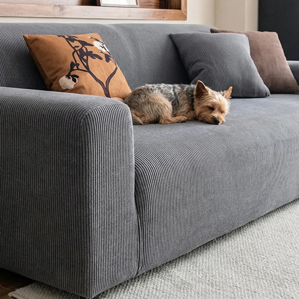 Corduroy Stretch Sofa Slipcover