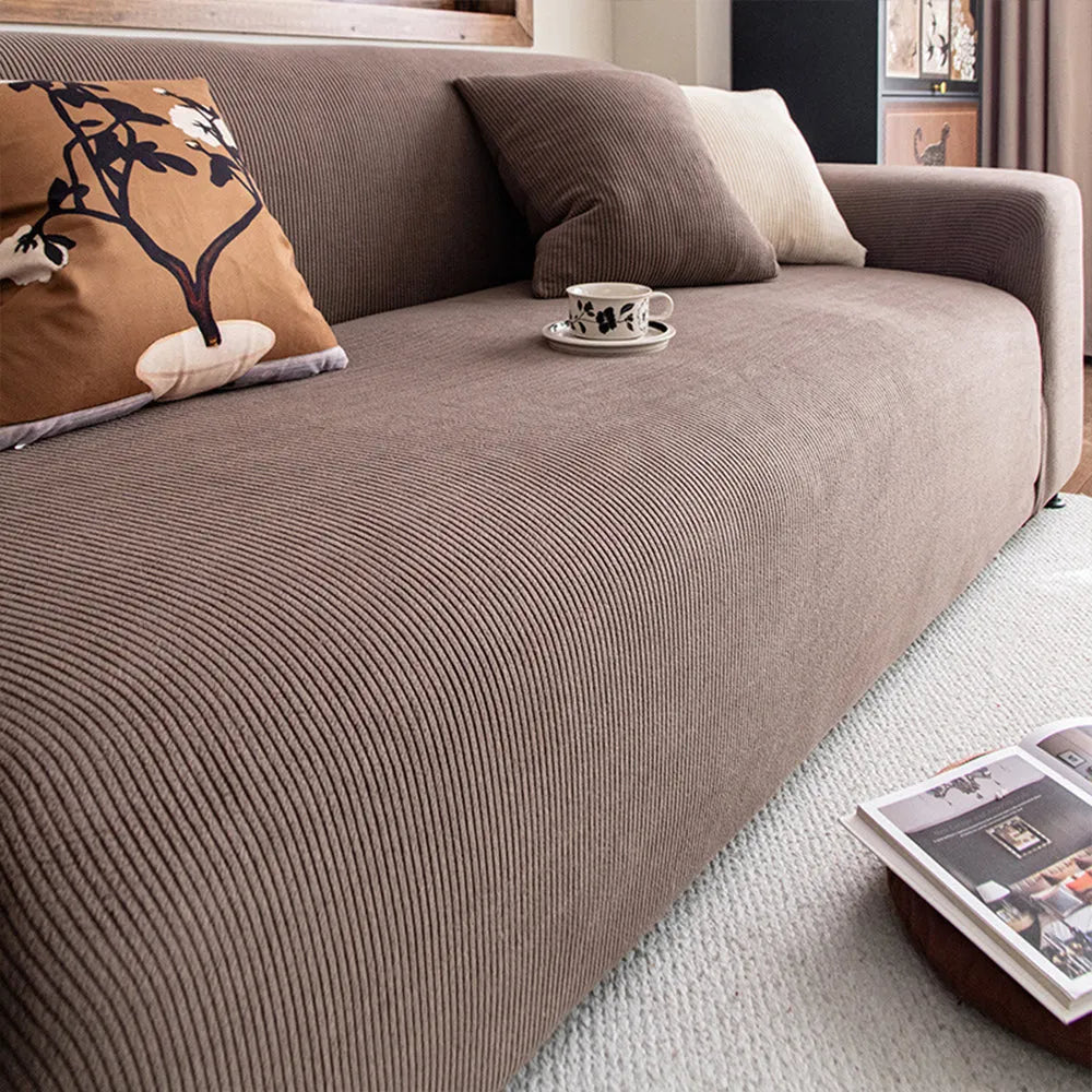 Corduroy Stretch Sofa Slipcover
