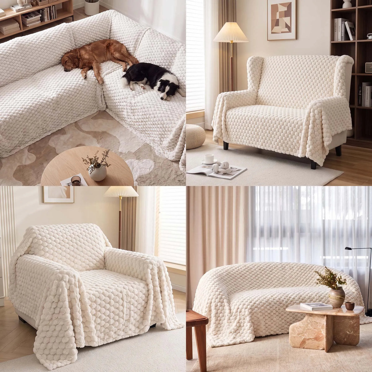 Cosy Plush Oversized Sofa Cover