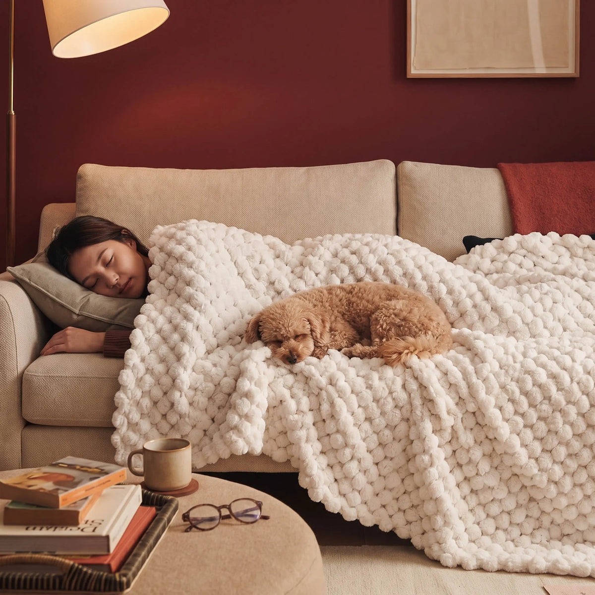Cosy Plush Oversized Sofa Cover