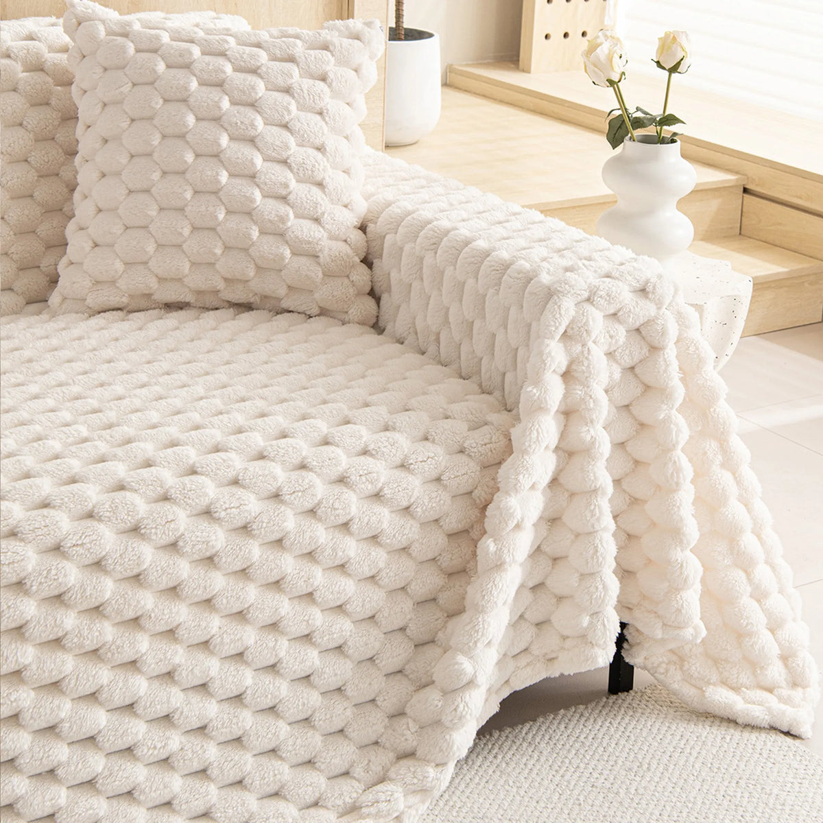 Cosy Plush Oversized Sofa Cover